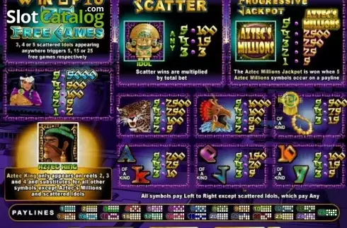 Скрин4. Aztecs Million слот