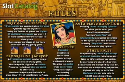Скрин5. Cleopatras Gold (RTG) слот