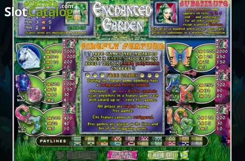 Скрин4. Enchanted Garden слот