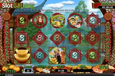 Скрин2. God of Wealth (RTG) слот