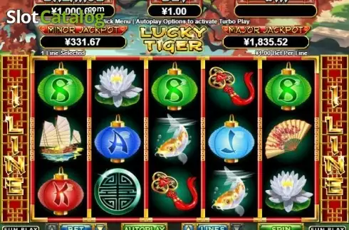 Скрин2. Lucky Tiger (RTG) слот