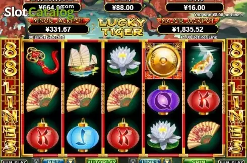 Скрин3. Lucky Tiger (RTG) слот