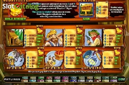 Скрин4. Pay Dirt! слот