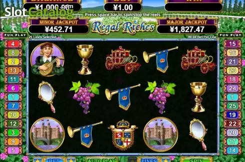 Скрин2. Regal Riches (RTG) слот