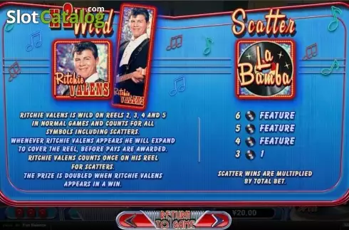 Скрин6. Ritchie Valens LA Bamba слот