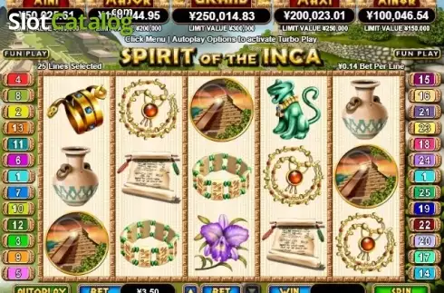 Скрин2. Spirit of the Inca слот