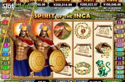 Скрин3. Spirit of the Inca слот