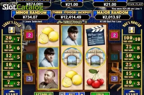 Скрин3. The Three Stooges 2 слот