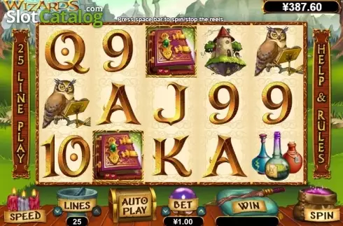 Скрин2. Wild Wizards (RTG) слот
