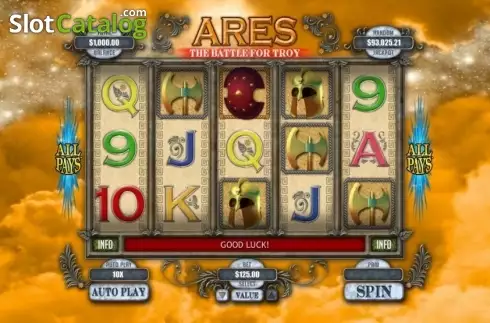 Скрин2. Ares the Battle for Troy слот