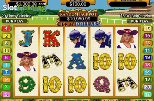 Скрин2. Derby Dollars слот