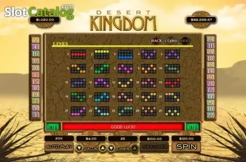 Скрин6. Desert Kingdom слот