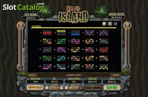 Скрин5. Dino Island слот
