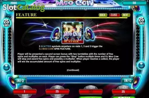 Скрин7. DJ Moo Cow слот
