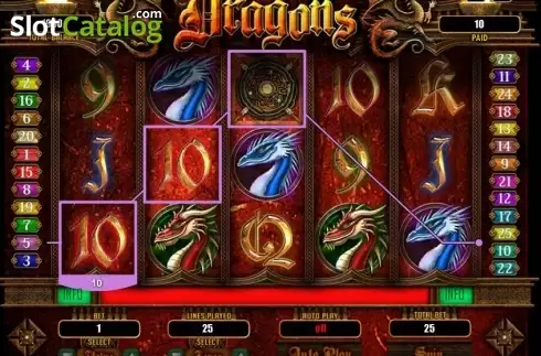 Скрин3. Dragons (RTG) слот
