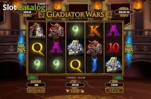 Скрин3. Gladiator Wars слот