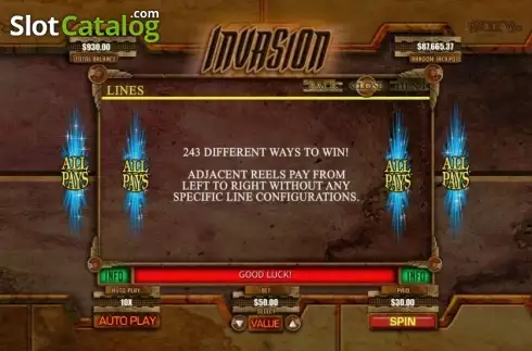 Скрин4. Invasion слот