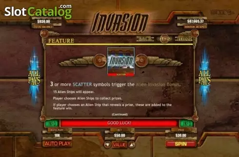 Скрин5. Invasion слот