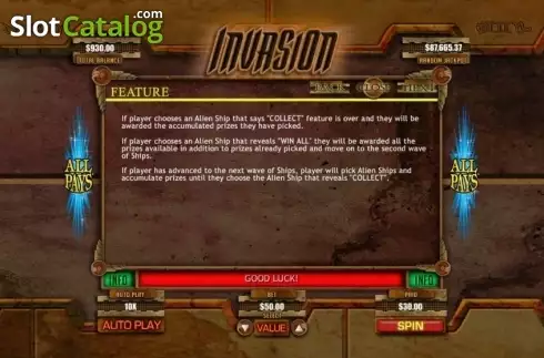 Скрин6. Invasion слот