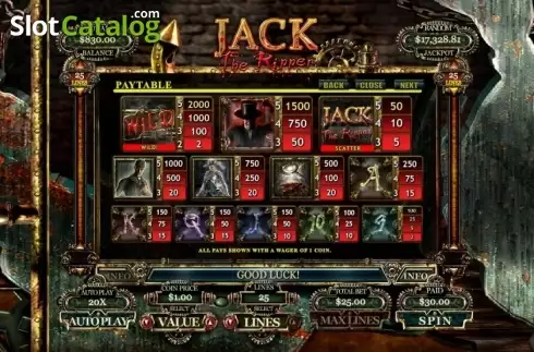 Скрин4. Jack the Ripper слот