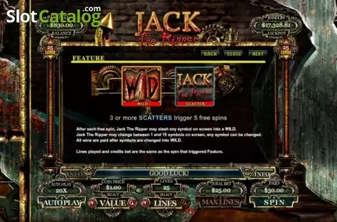 Скрин7. Jack the Ripper слот