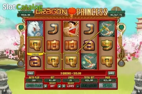 Скрин3. Dragon Princess (RTG) слот
