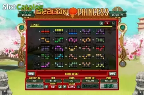 Скрин5. Dragon Princess (RTG) слот