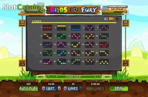 Скрин5. Birds of Fury слот