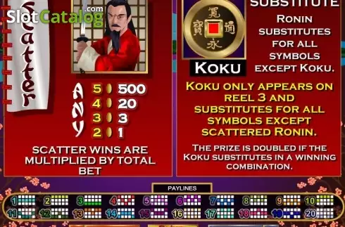 Скрин5. Ronin (RTG) слот