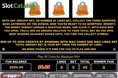 Скрин8. Shopping Spree слот