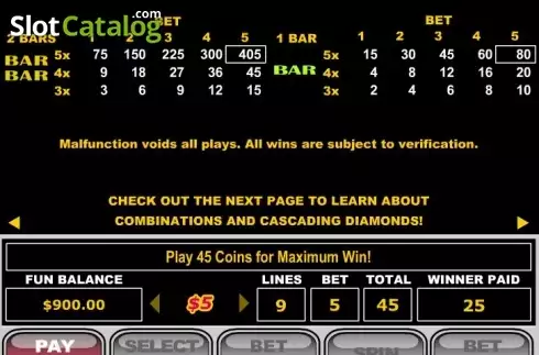 Скрин5. Super Diamond Mine слот