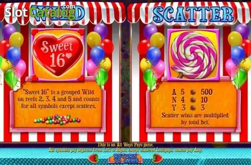 Скрин5. Sweet 16 слот