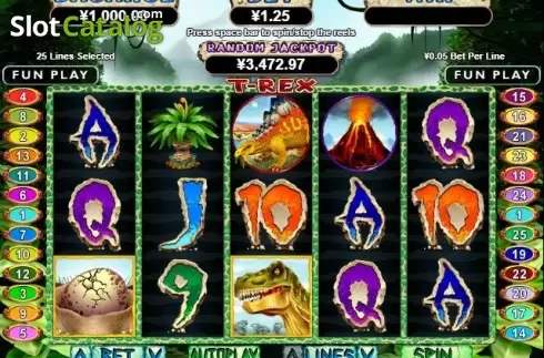 Скрин2. T-Rex (RTG) слот