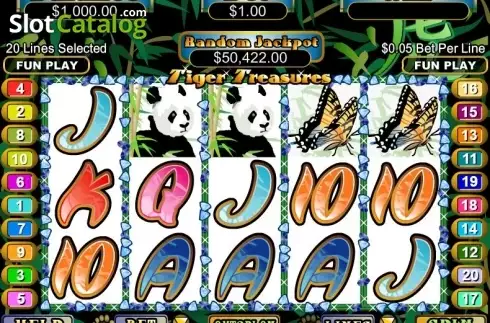 Скрин2. Tiger Treasures слот