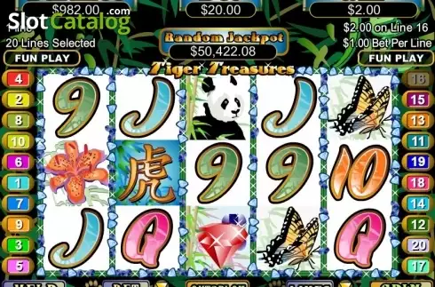 Скрин3. Tiger Treasures слот