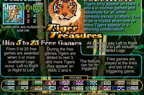 Скрин5. Tiger Treasures слот