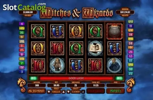 Скрин2. Witches & Wizards слот