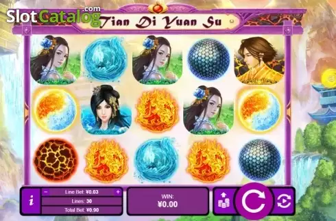 Скрин2. Tian Di Yuan Su слот
