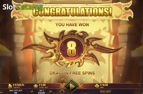 Скрин8. Dragons Breath слот