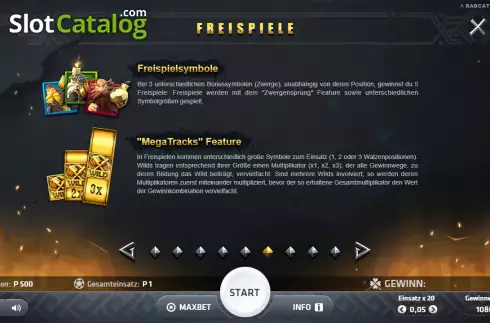 Скрин6. Goldmine Megatracks слот