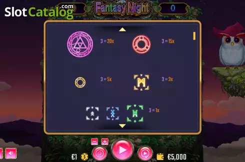 Скрин5. Fantasy Night слот