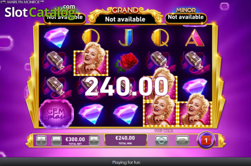 Скрин4. Gem Splash Marilyn Monroe слот