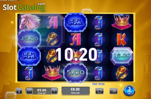 Скрин9. Kings Court Gem Splash слот
