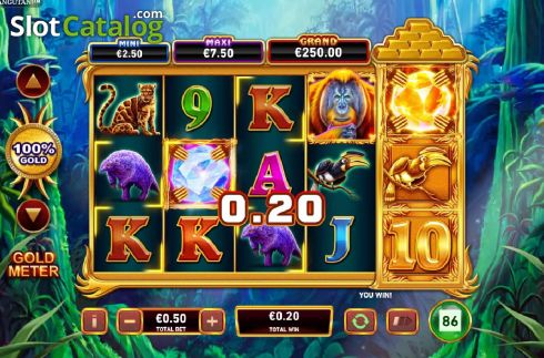 Скрин3. Gold Pile Orangutan слот