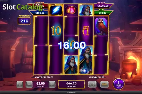 Скрин9. Blue Wizard Megaways слот