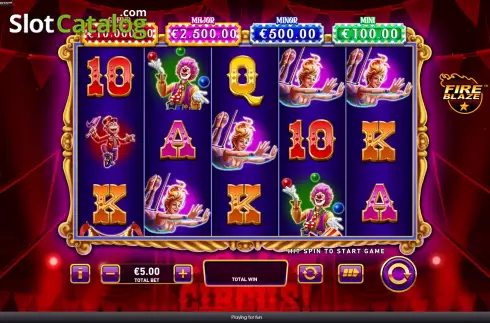 Скрин2. Mega Fire Blaze Big Circus слот
