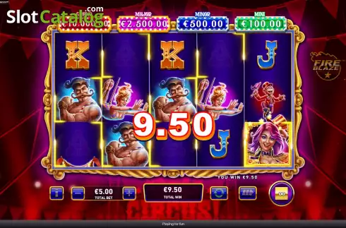 Скрин3. Mega Fire Blaze Big Circus слот