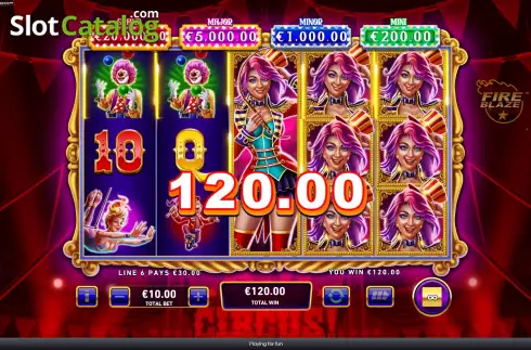 Скрин4. Mega Fire Blaze Big Circus слот