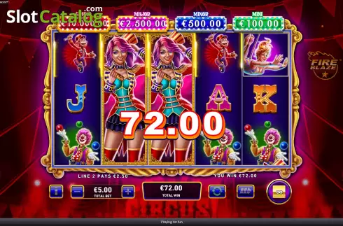 Скрин7. Mega Fire Blaze Big Circus слот