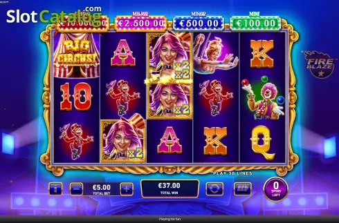 Скрин8. Mega Fire Blaze Big Circus слот